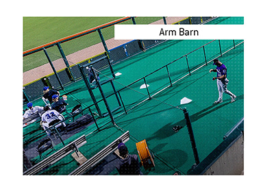 The meaning of the baseball term Arn Barn is explained when it comes to renaming the existing term bullpen.  What is the story?