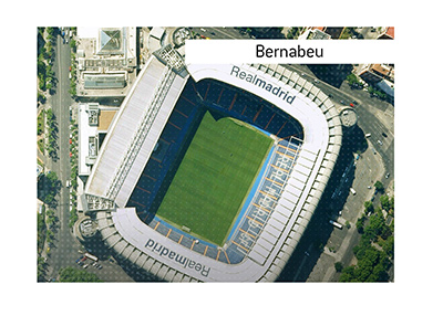 Dictionary entry for Bernabeu.  The Stadium in Madrid.  The King goes over the important information.