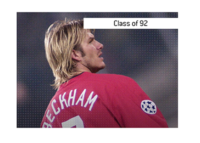 David Beckham was part of the Class of 92 for Manchester United.