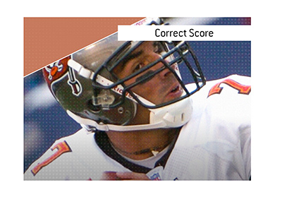 What is the meaning of the term Correct Score when it comes to betting on sports?  The King explains.  In photo: A Tampa Bay Buccaneers player with the ball.