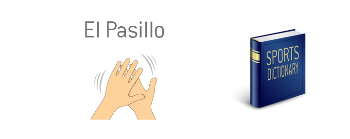 The meaning of the sportsmanship term El Pasillo.  Guard of Honour.  Clapping illustration.