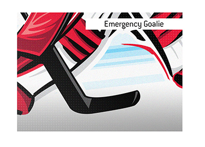 This article covers the meaning of the trending hockey term Emergency Goalie.  What is it?