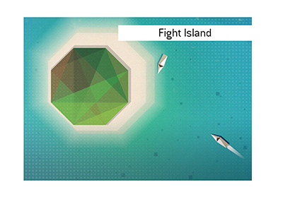 The Fight Island concept illustration.  An idea or the real thing?