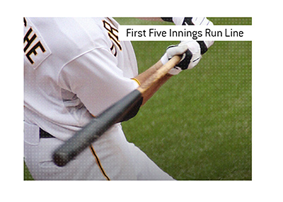 When it comes to the sport of baseball the First Five Innings Run Line is a popular bet.  In photo:  Pittsburgh Pirates player is about to hit the ball with a bat.