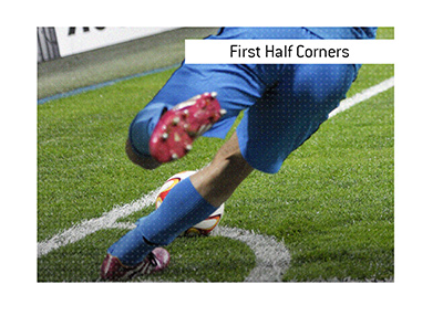 What type of a bet is First Half Corners bet when it comes to soccer.  How is it calculated?  Overs?  Under?