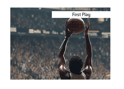 Sports betting term defined - First Play - What is it and how does the bet work?  In photo: Indiana Pacers player rebounds the ball.