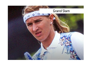 In photo: Steffi Graf, a Grand Slam winner.