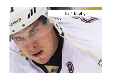 In photo:  Sidney Crosby won the Hart Memorial Trophy twice, in 2007 and 2014.