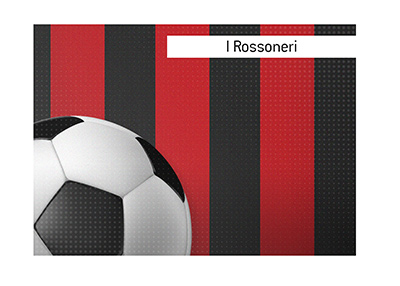 One of the most recognizable football kits is the  Rossoneri of AC Milan - Illustration.