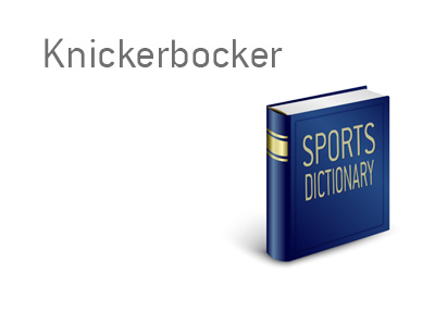 The meaning of the sports term Knickerbocker is explained.  It relates to the city of New York and their basketball team.