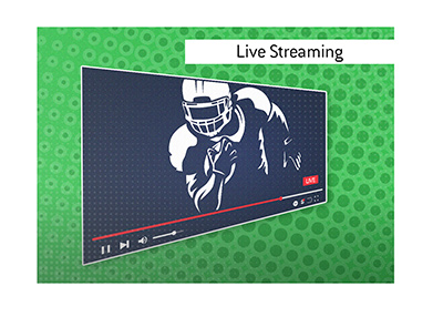 Live American football streaming is available via the Bet365 client for selected audiences.