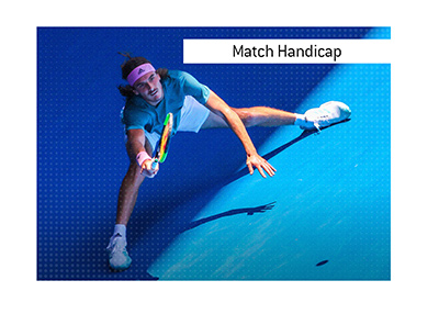 The meaning of the tennis term Match Handicap - Games is explained.  How does it work?