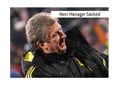 The meaning of the soccer / football betting term Next Manager Sacked is explained.  In photo:  Legendary English coach and player Roy Hodgson has been sacked a total of 5 times in the EPL so far.