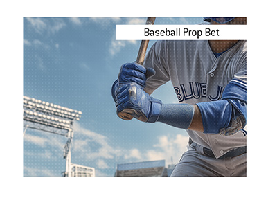 The meaning of baseball betting term is explained.  What does Number of Batters to the Plate mean?  In photo:  Blue Jays player steps to the plate"