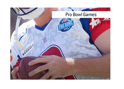 What are Pro Bowl Games?  In photo, a Bengals player during the old Pro Bowl event.