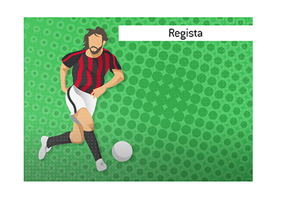 Football dictionary: Regista.  What is the meaning of the term?  Illustration.