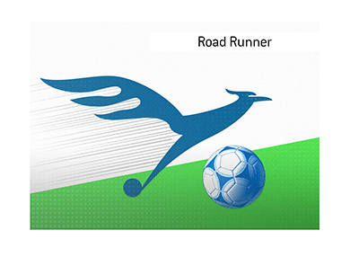 An illustration of the term Road Runner as it pertains to the game of soccer / football.  What type of a player is it?