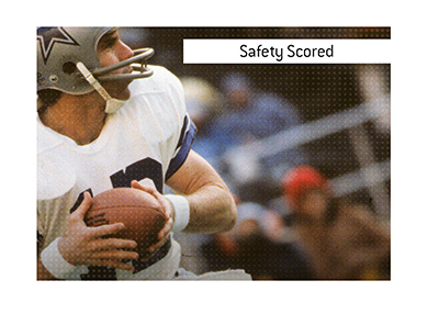 The King explains the meaning of Safety Scored in the game of American football.  What is it and when is it awarded?