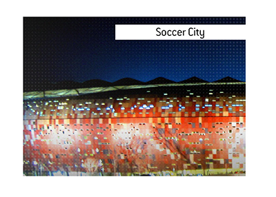 Iconic South African stadium Soccer City - Dictionary entry.  Meaning of the term.