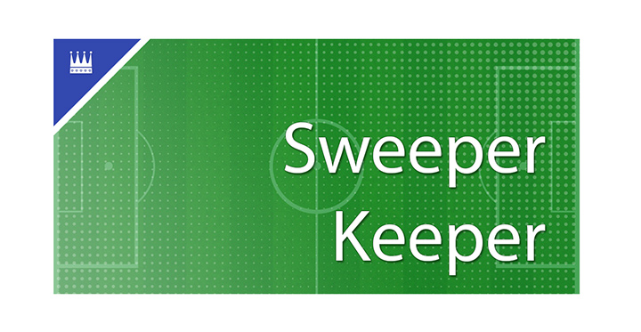 The Sports King defines the role of a sweeper keeper in the game of football.  Examples are provided.