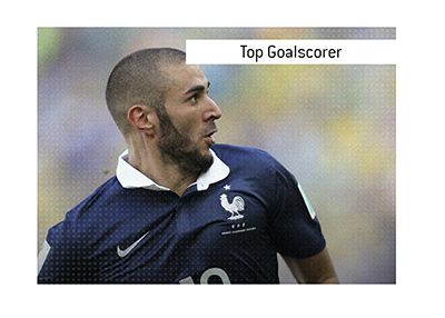 In photo: Karim Benzema wearing the France jersey.  The meaning of Top Goalscorer Odds betting term is explained.