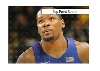 The King explains the meaning of the term Top Point Scorer when it comes to the game of basketball.  In photo - Kevin Durant playing for the USA national team.