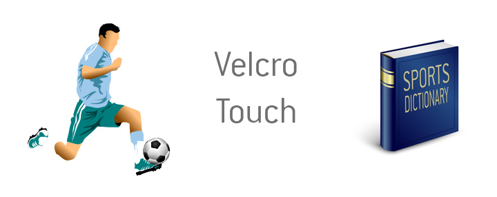 The player successfully entraps the ball with perfect first touch control - Velcro Touch - Sports definition and meaning - Soccer / Football.