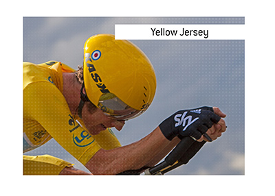 The leader of the Tour de France race gets to wear the yellow jersey.