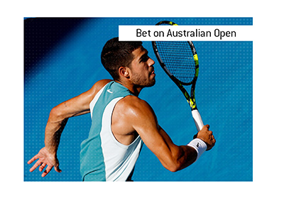 Who is the favourite to win the first Grand Slam of the year? - Bet on the Australian Open. - In photo: Carlos Alcaraz in action.