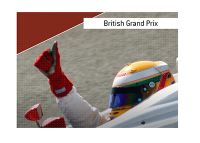 British Grand Prix is one of the most famous races on the F1 circuit.  In photo:  Lewis Hamilton, one of the all-time greats.