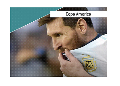 In photo: Lionel Messi, Argentina number 10, at the Copa America tournament.