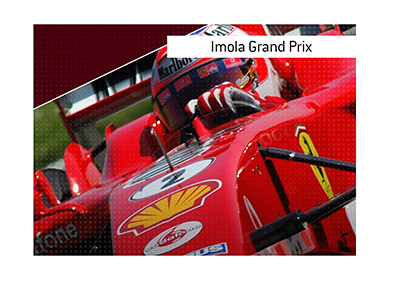 A Ferrari race car is participating in the Imola Grand Prix, also known as the Emilia Romagna GP.  Bet on the popular event held in Italy.