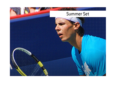 The Melbourne Summer Set is a warm-up event before the Australian Open.  In photo:  Raphael Nadal.