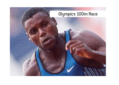 Carl Lewis is a 100m sprint legend. Bet on the event at the Olympic Games.