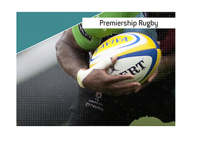 Harlequins player in action at the  Aviva premiership rugby union match.  Bet on it!