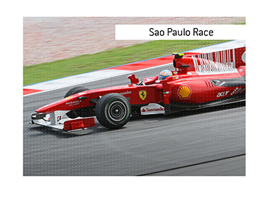 The F1 race in Sao Paulo - Ferrari has the most wins so far.