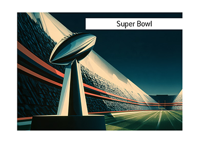 Vince Lombardi trophy and the Super Bowl - Bet on one of the biggest sporting events in the world!
