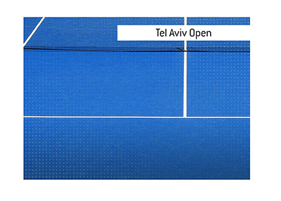 The Tel Aviv Open tennis tournament blue court is ready for action.  What is the best place to bet on this event?