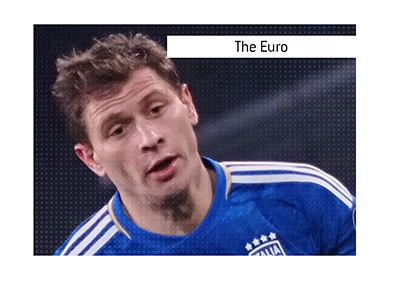 In photo: Nicolo Barella playing for Italy. The UEFA European Championship aka The Euro. Bet on it!