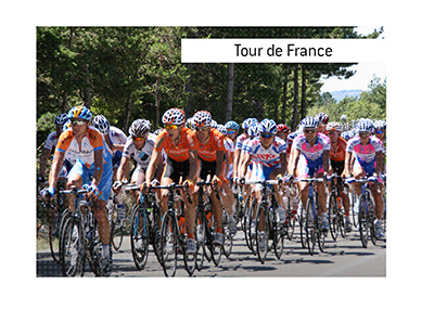 Tour de France bicycle race is one of the biggest sports spectacles of the year.