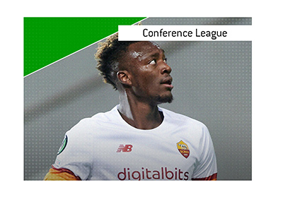 In photo: Tammy Abraham of AS Roma, on their way to the first ever UEFA Conference League title.