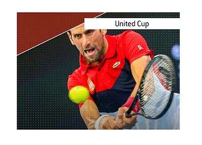 Novak Djokovic in action for Serbia.  Bet on the United Cup, previously known as the ATP Cup.
