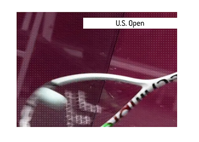 Betting on the U.S. Open squash tournament.  In photo:  Action shot.