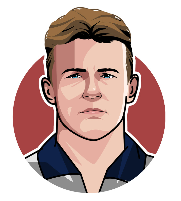 One of the best strikes in the history of English football - Alan Shearer - Illustration.  Profile art.  Avatar drawing.