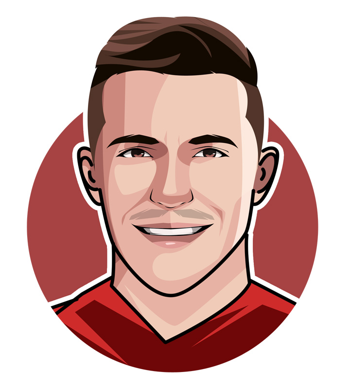 Alexis Sanchez, nicknamed El Nino Maravilla and Dilla - Profile illustration.  Drawing.  Avatar.  Art.