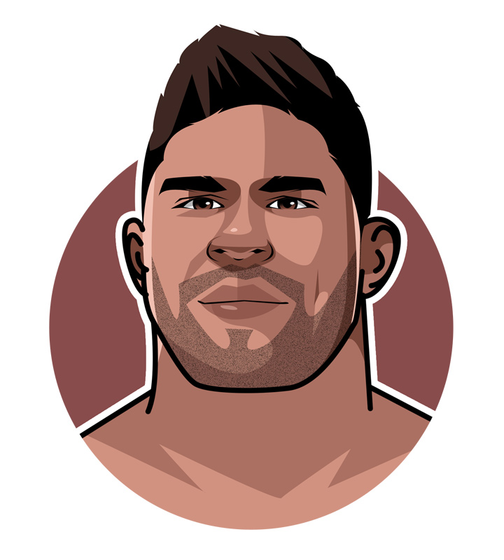 Alistair Overeem - Profile illustration.  Drawing.  Art. - Prominent figure in the world of mixed martial arts (MMA) and kickboxing.