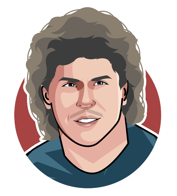 Dan Marino - Also known as Dan the Man and Danny - Profile illustration.  Drawing.  Avatar art.  The greatest pure passer to play the game of American Football.