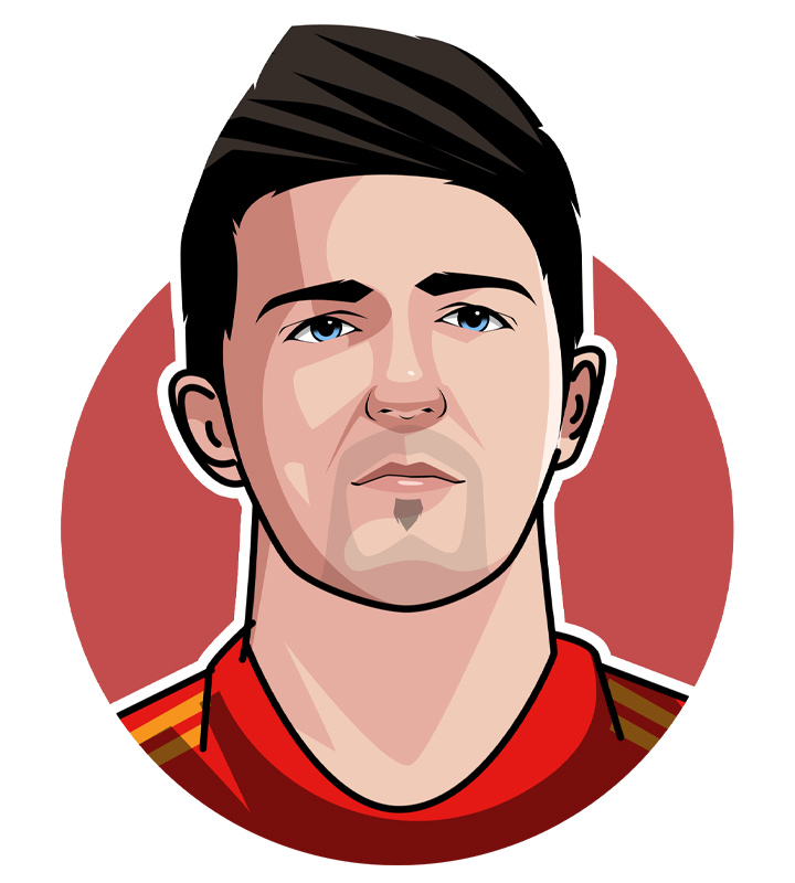 Nicknamed El Guaje - David Villa was one of the most lethal football strikers in Spain and world-wide.  Profile illustration.  Drawing.  Art.