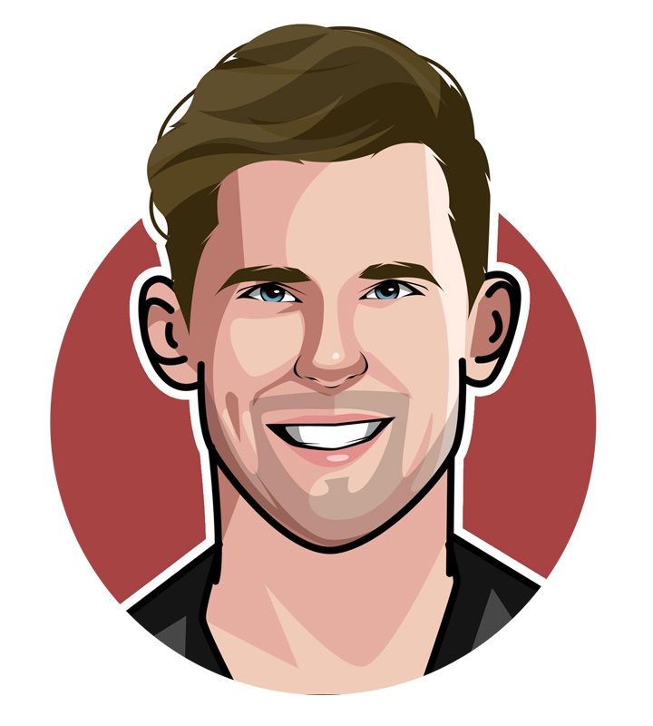 Dominic Thiem profile illustration. Drawing. Avatar art. The Prince of Clay - The Dominator.