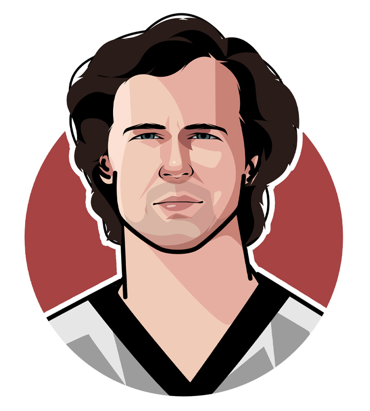 Franz Beckenbauer - Illustration.  Porfile drawing.  Avatar art.  One of the German football greats.  Der Kaiser.